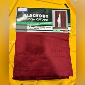 Red Blackout Window Curtains